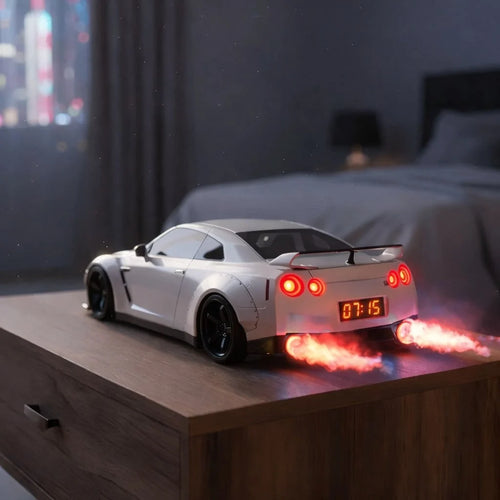 Hypercar Alarm Clock Realistic Engine & Light Effects
