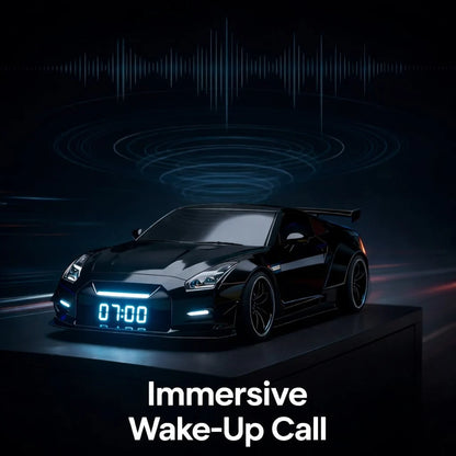 Hypercar Alarm Clock Realistic Engine & Light Effects